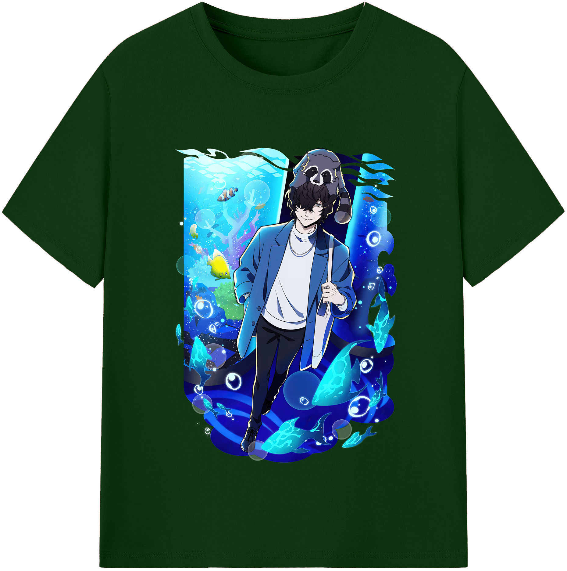 （画像用） 文豪ストレイドッグス Bungo Stray Dogs 綿100％半袖Tシャツ（フロントプリント）